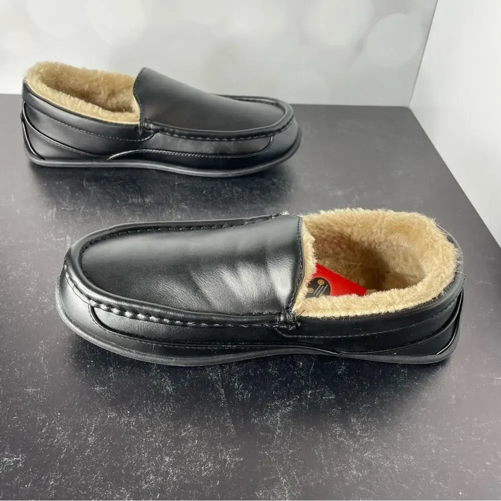 DEER STAGS Slipperooz Men’s Spun Indoor Outdoor S.U.P.R.O. Sock Cozy Moccasin 8
